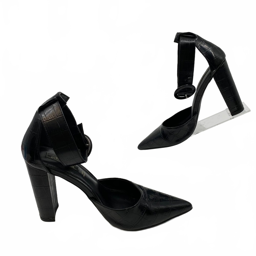 Prima Donna Black Faux Leather Pump 38EU | Classic Heels for Women